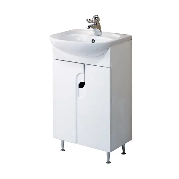 Тумба под раковину AQUATON ПАНДА-50 напольная, белая (1A053701PD010)