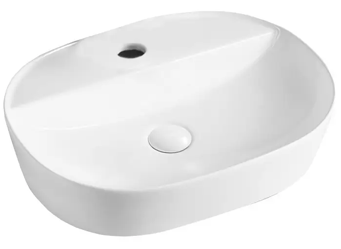 Раковина накладная Azario 500х380х120 овальная, белый (AZ-2202 SP)