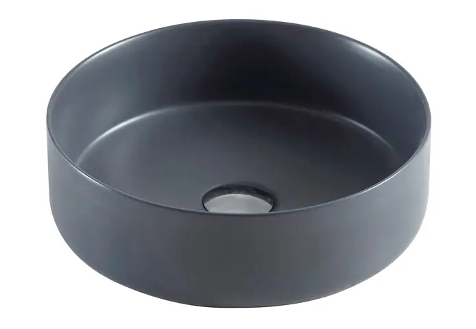 Раковина Azario 355х355х120 накладная, круглая, цвет темно-серый матовый (AZ-3134 MDG)