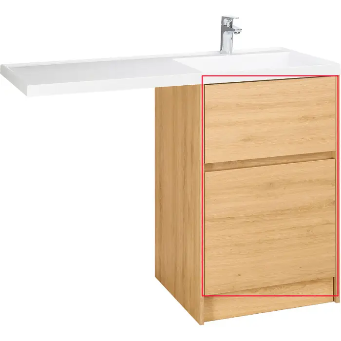 Фасад для тумбы Aquaton Лондри 60 Дуб Сантана (1A274801LH0C0)