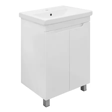 Комплект Тумба Azario KANTRI 60Н напольная с раковиной Фостер 60 (CS00097249)