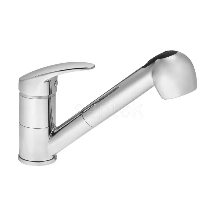 Смеситель для кухни Santek Мавис с выдвижным 2-режимным изливом, керамический картридж, хром (WH5A42011C001)