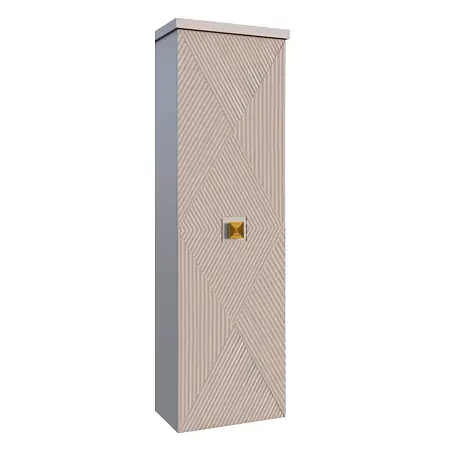 Пенал подвесной Azario ZENA 400х330х1350 правосторонний, кашемир, ручка золото (CS00097032)