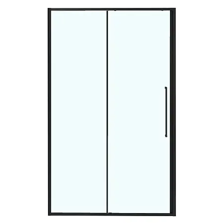 Душевая дверь Azario SHANGHAI 1100х1950 раздвижная, прозрачное стекло 6 мм, профиль черный матовый (AZ-Y43-110-MB-CL)