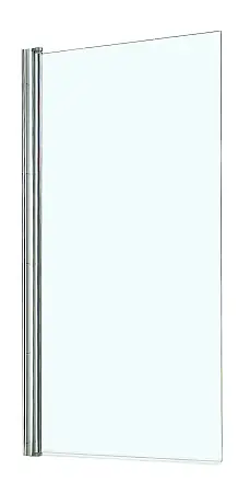 Шторка для ванны Azario MERRIT 800х1400, прозрачное стекло 6 мм, покрытие EASY CLEAN, цвет профиля серебро (AZ-NF6211-1 800)