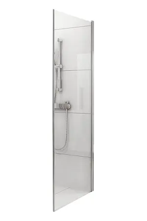 Неподвижная душевая стенка Ravak Chrome CPS-100, профиль хром, стекло прозрачное