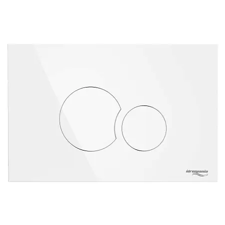 Кнопка смыва IDROSPANIA  Belen двойная, белая глянцевая (30360)