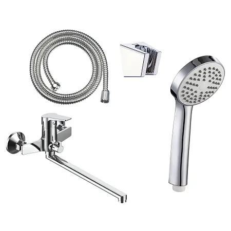 Смеситель для ванны LORANTO INESSA керамический картридж, длинный излив, хром (LR90287000)