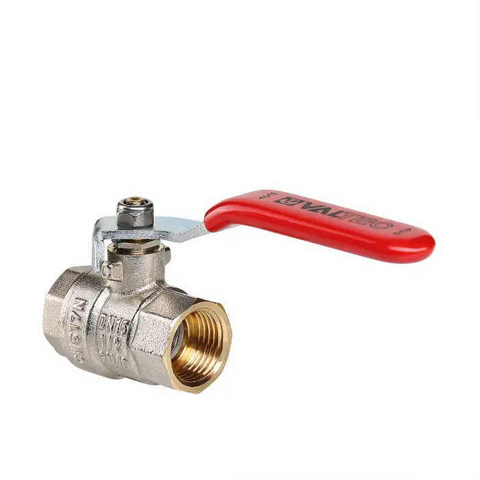 Кран шаровой Valtec BASE, стальная рукоятка 1/2" вн.-вн. (VT.214.N.04)