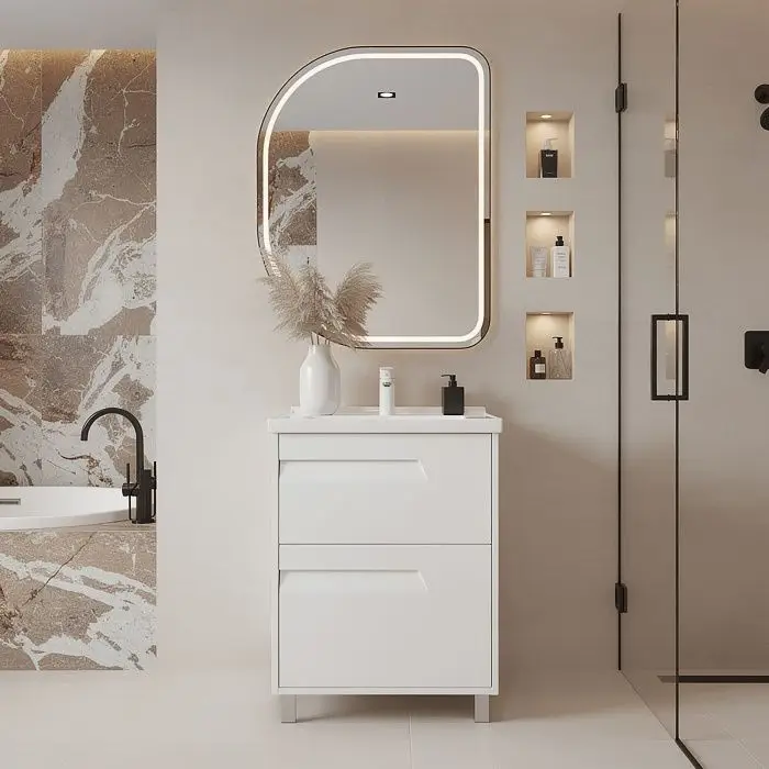 Белая интерьер