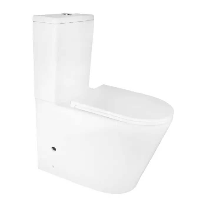 Унитаз-компакт Azario Margo 390х670х880 безободковый, слив Торнадо, с быстросъемным сиденьем микролифт (AZ-2125-UQ1)