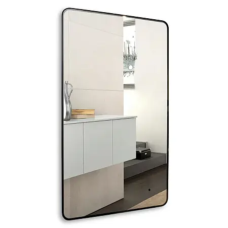 Зеркало AZARIO INCANTO 600х1000 бесконтактный сенсорный выключатель, подсветка с диммером, цвет черный (LED-00002538)