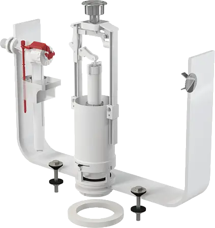 Сливная арматура Alcadrain с боковой подводкой (пластик), со стоп кнопкой, хром (SA2000 1/2" CHROM)