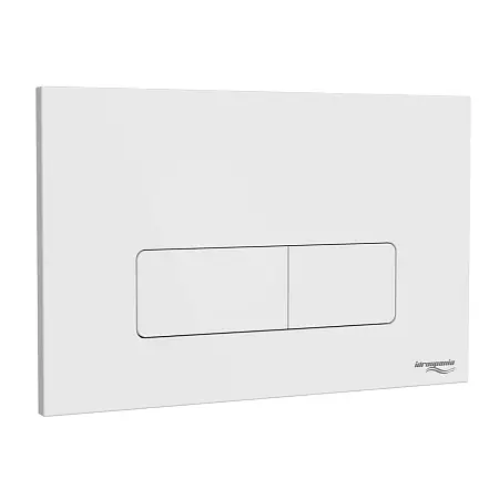 Кнопка смыва IDROSPANIA  Andrea двойная, белая глянец (30350)