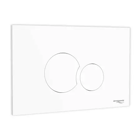 Кнопка смыва IDROSPANIA  Belen двойная, белая матовая (30366)