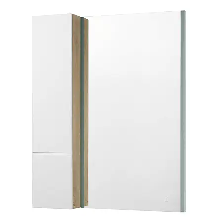Модуль для зеркала AQUATON Мишель 23 Дуб Эндгрейн/Белый (1A244303MIX40)