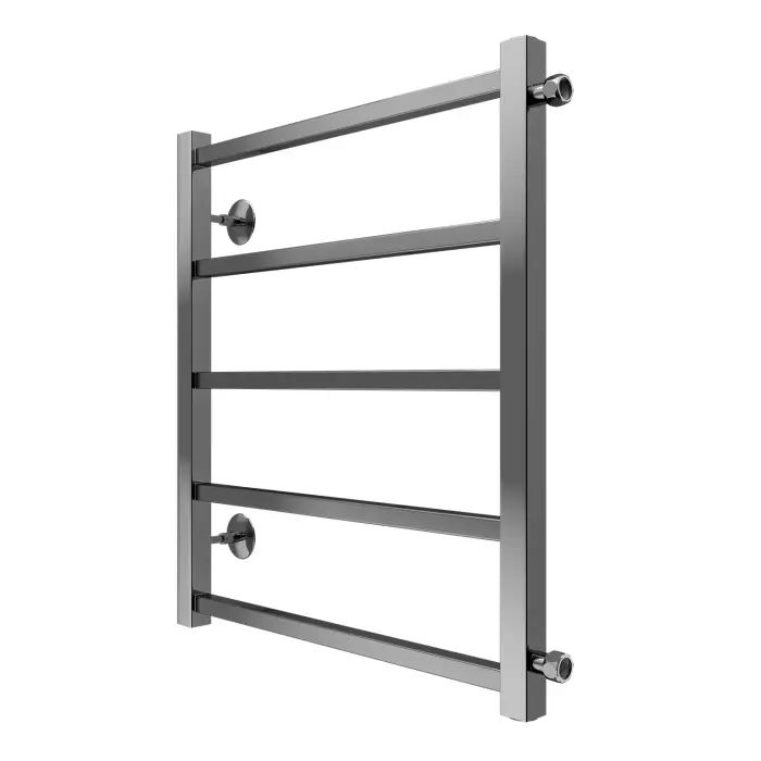 Полотенцесушитель водяной AZARIO ANCONA 500/600 квадрат, 5 секций, боковое подключение, 3/4", хром (AZ71556)