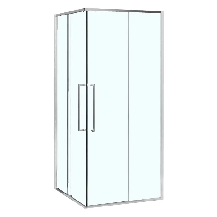 Душевое ограждение Azario Шанхай 1000х1000х1950 прозрачное стекло 6 мм, профиль хром (AZ-R43-100-CH-CL)