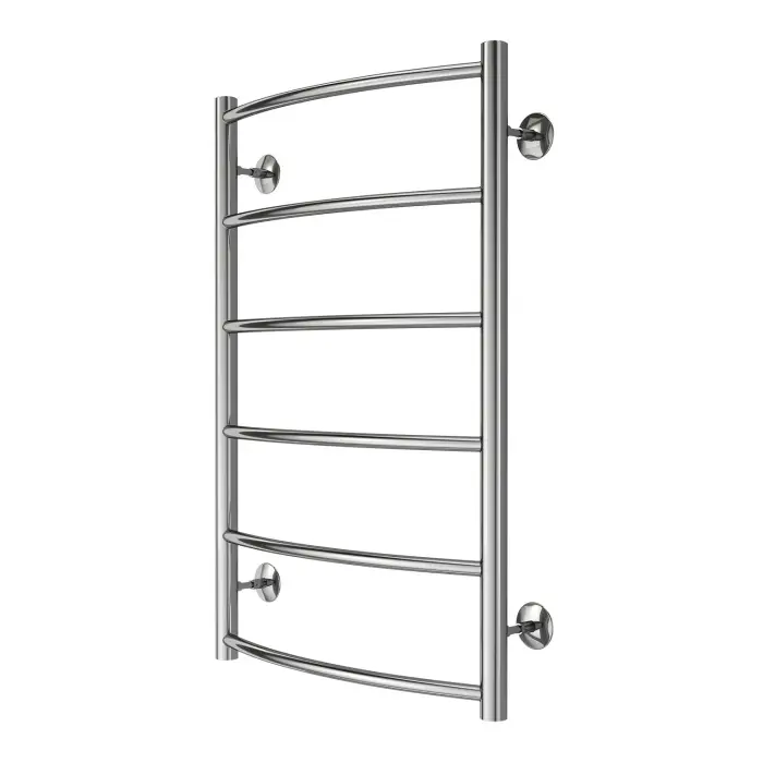 Полотенцесушитель водяной AZARIO VERONA 500/800 6 секций, нижнее/диагональное подключение, 1/2", хром (AZ04158)