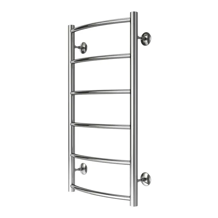 Полотенцесушитель водяной AZARIO VERONA 400/800 6 секций, нижнее/диагональное подключение, 1/2", хром (AZ04148)