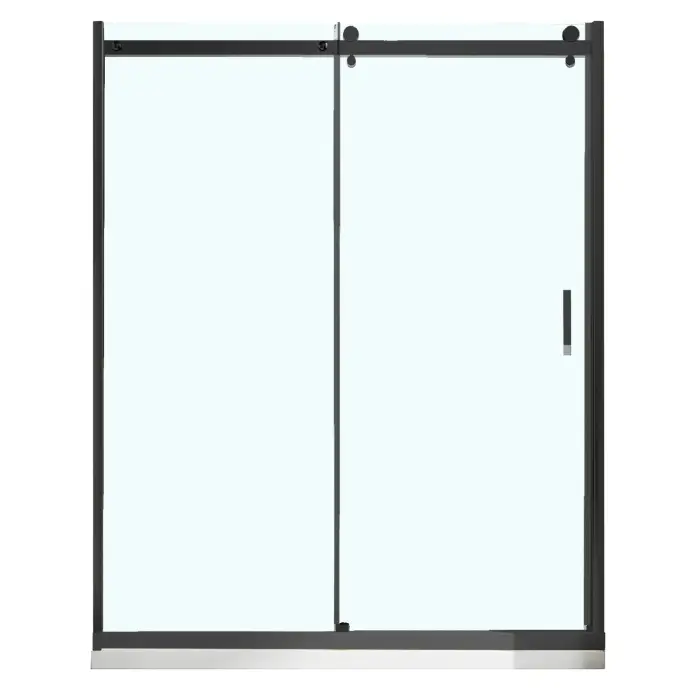 Душевая дверь Azario Берн 1500х1950, прозрачное стекло 6 мм, профиль черный матовый (AZ-733-150-BM-CL)