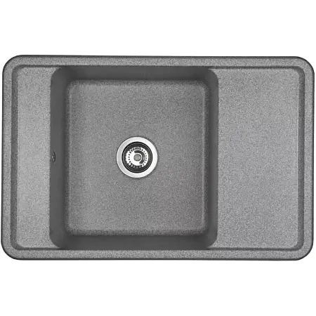 Кухонная мойка AQUATON Беллис 78, цвет серый (1A725032BS230)