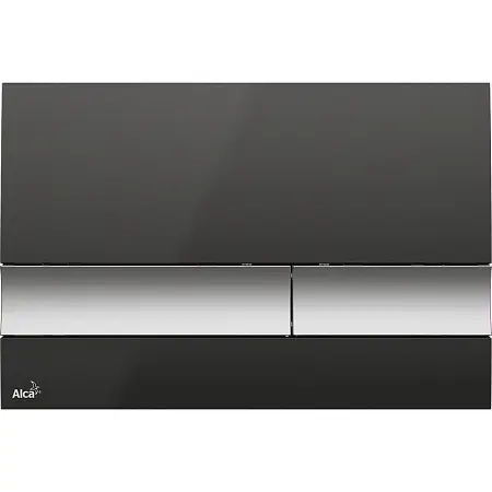 Кнопка смыва Alcadrain, Черная/хром-матовая (M1728-2)