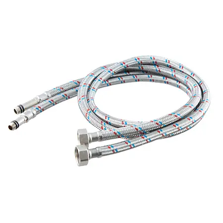 Гибкая подводка AZARIO для смесителей 150 см., ½" х М10, пара (AZ-150)