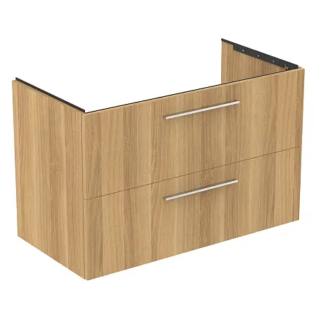 Тумба под раковину Ideal Standard I.life B 100х50,5х63 см, ручки в комплект не входят, натуральный дуб (T5276NX)