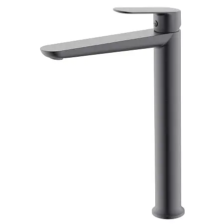 Смеситель для раковины-чаши Azario Alanti высокий, керамический картридж, графит (AZ-K9032GR)