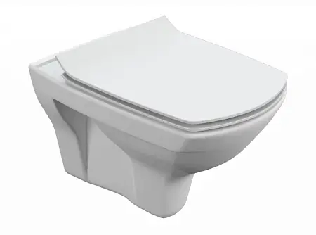 Унитаз подвесной Cersanit Carina подвесной с сиденьем Микролифт (S-MZ-CARINA-XL-COn-S-DL-w)