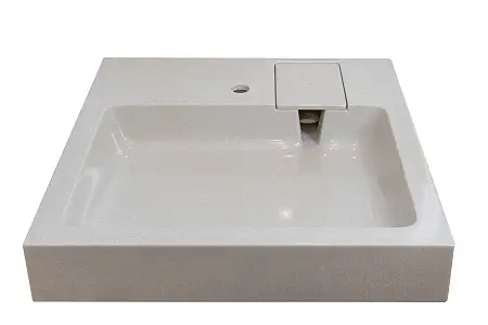 Раковина подвесная Azario Monako 600х600х85 литьевой мрамор, бежевая (CS00079880)