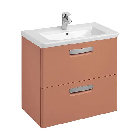 Тумба под раковину Roca The Gap Original 70 подвесная, 2 ящика, терракота (Z.RU93.0.783.8)