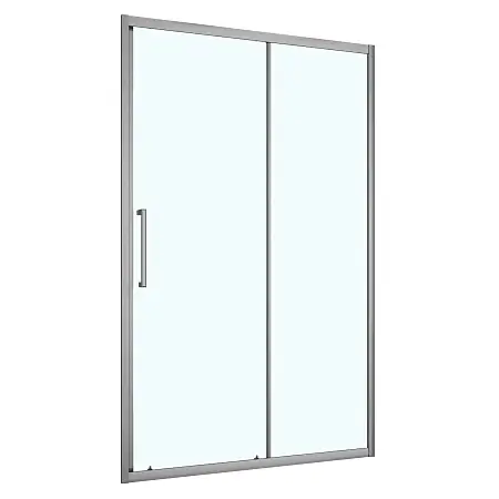 Душевая дверь Loranto 130x190 раздвижная, универсальная, прозрачное стекло 6 мм, профиль серый матовый (CS-AB03GG-130)