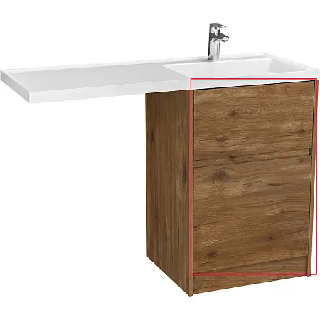 Фасад для тумбы Aquaton Лондри 60 Дуб Рустикальный (1A274801LHDR0)