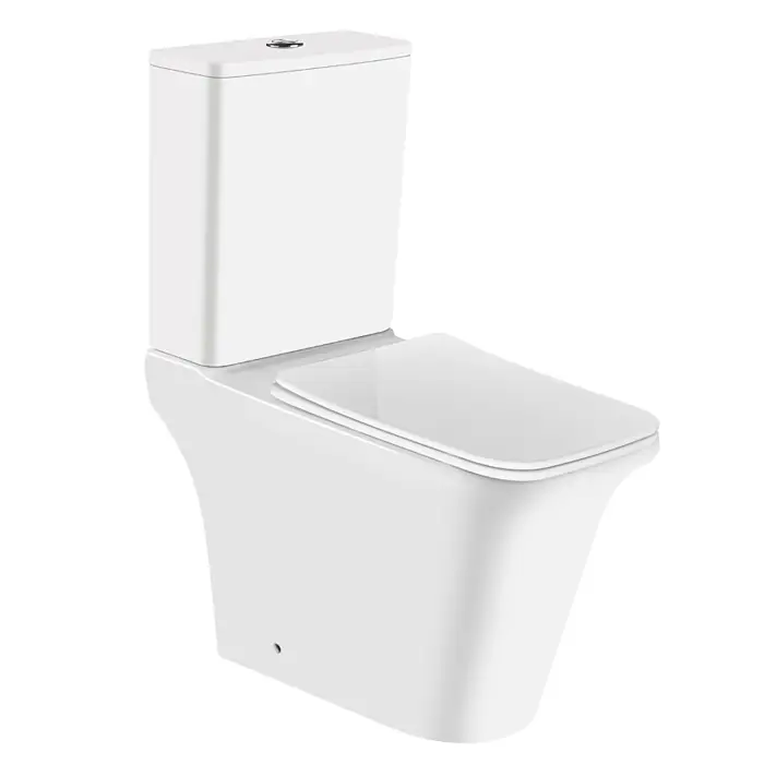 Унитаз-компакт Azario AVERO 660x360х820 напольный, безободковый с бачком и сиденьем микролифт (AZ-3121)