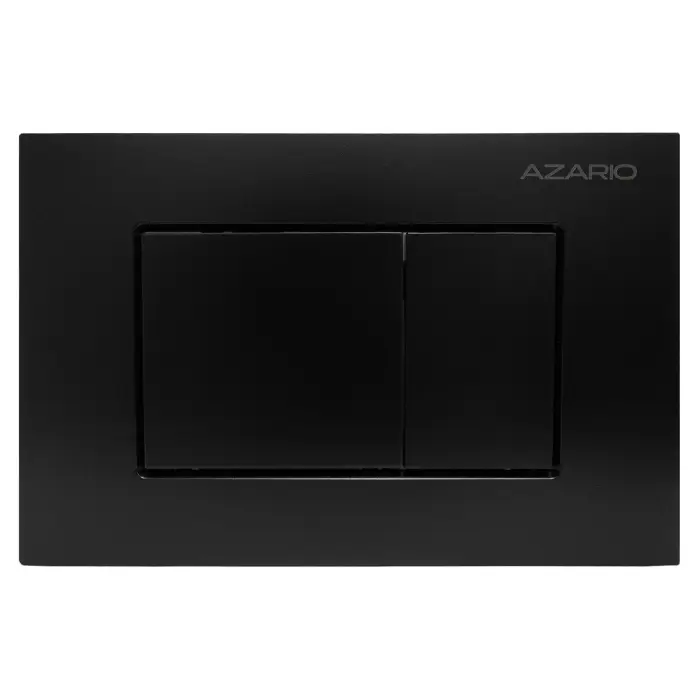 Кнопка смыва AZARIO NEW-TS механическая, двойной смыв, квадратные кнопки, ABS пластик, черный (AZ-ABS-001-B)