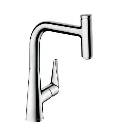 Смеситель для кухни Hansgrohe Talis Select S, однорычажный, с выдвижным изливом, хром (72822000)