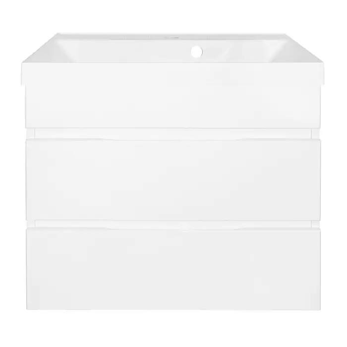 Комплект Azario Тумба Эстима 60/2 595х447х555 подвесная, с раковиной Астория 60, белый глянцевый (CS00094582)