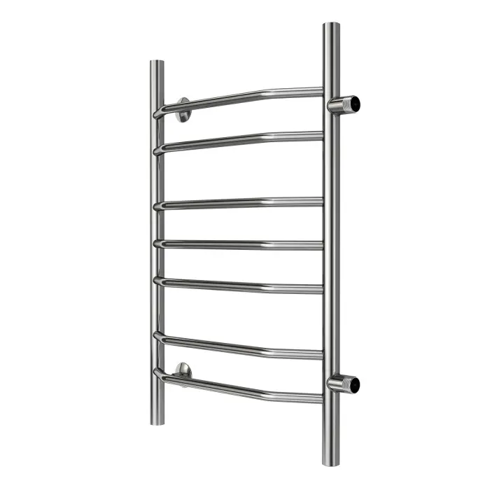 Полотенцесушитель водяной AZARIO RAVENNA 500/800 7 секций, боковое подключение, 1", хром (AZ07558)