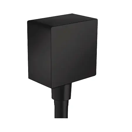 FixFit Square Шланговое подсоединение с клапаном обратного тока, матовый черный