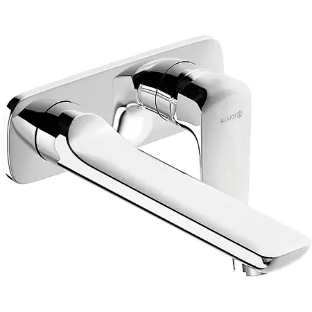 Смеситель настенный KLUDI AMEO для умывальника, внешняя монтажная часть, длина излива 235 мм, хром (412450575)
