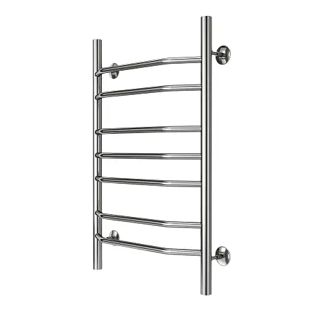 Полотенцесушитель водяной AZARIO RAVENNA 500/800 7 секций, нижнее/диагональное подключение, 1/2", хром (AZ07158)
