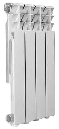 Радиатор алюминиевый AZARIO AL500/80 4 секции, белый (AL500/80/4)