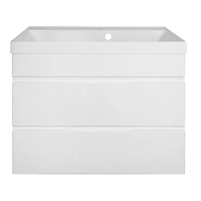 Комплект Azario Тумба Эстима 70/2 695х447х555 подвесная, с раковиной Астория 70, белый глянцевый (CS00094583)