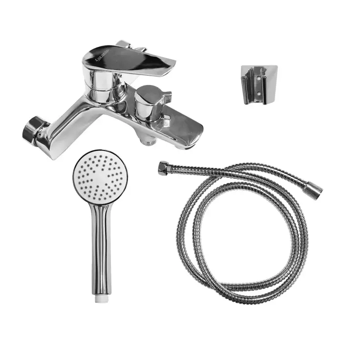 Смеситель для ванны LORANTO Аврора с душевым набором, керамический картридж, хром (LR30506001)