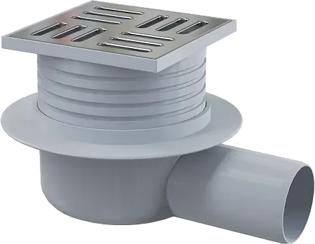 Душевой трап Alcadrain с решеткой, хром (APV26)