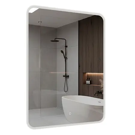 Зеркало Loranto Скай 68,5х89 с подсветкой, сенсорный выключатель с функцией диммера (CS00098014)