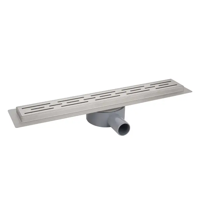 Душевой лоток AZARIO 500 мм, D40(50), 360°, металлическая перфорированная решетка, металлический желоб, комбинированный затвор (AZT3FT01500)