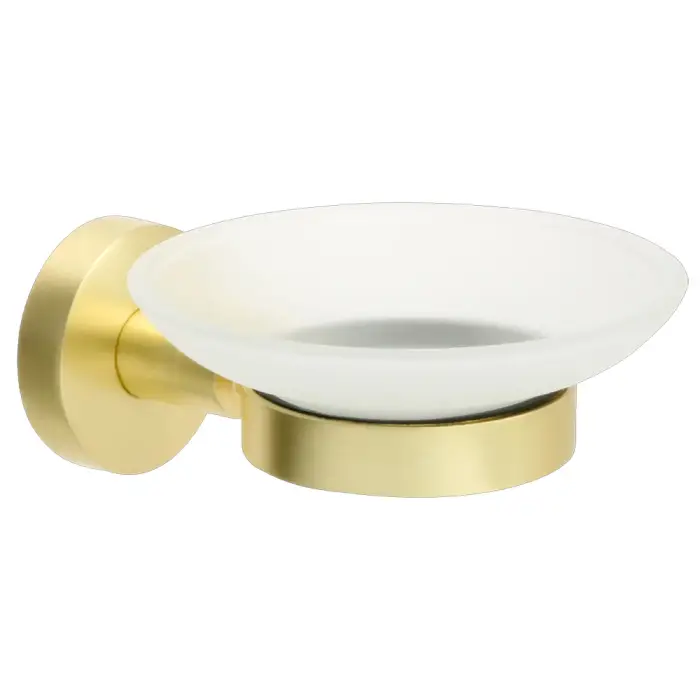 Мыльница Fixsen Comfort Gold стекло, золото сатин (FX-87008)